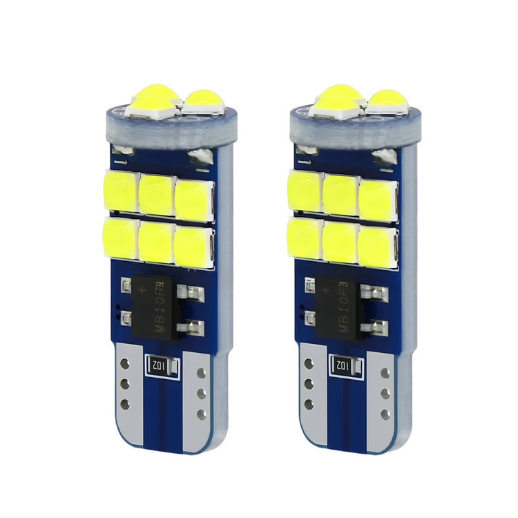 لامپ سکن خودرو اچ اف دی طرح 15smd کد 3030 بسته دو عددی