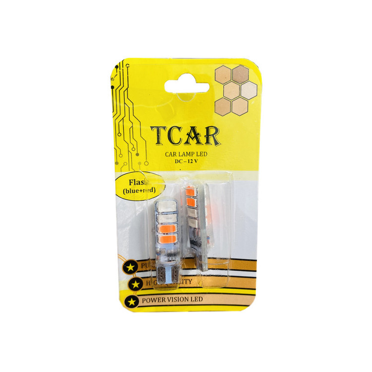 لامپ چراغ خودرو تیکار مدل پلیسی SMD کد01 بسته 2 عددی