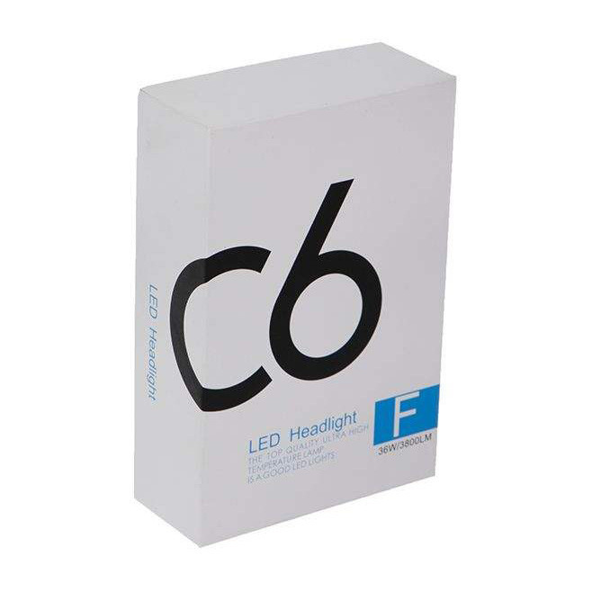 لامپ هدلایت خودرو مدل C6 H7 مناسب برای پژو 206 بسته دو عددی