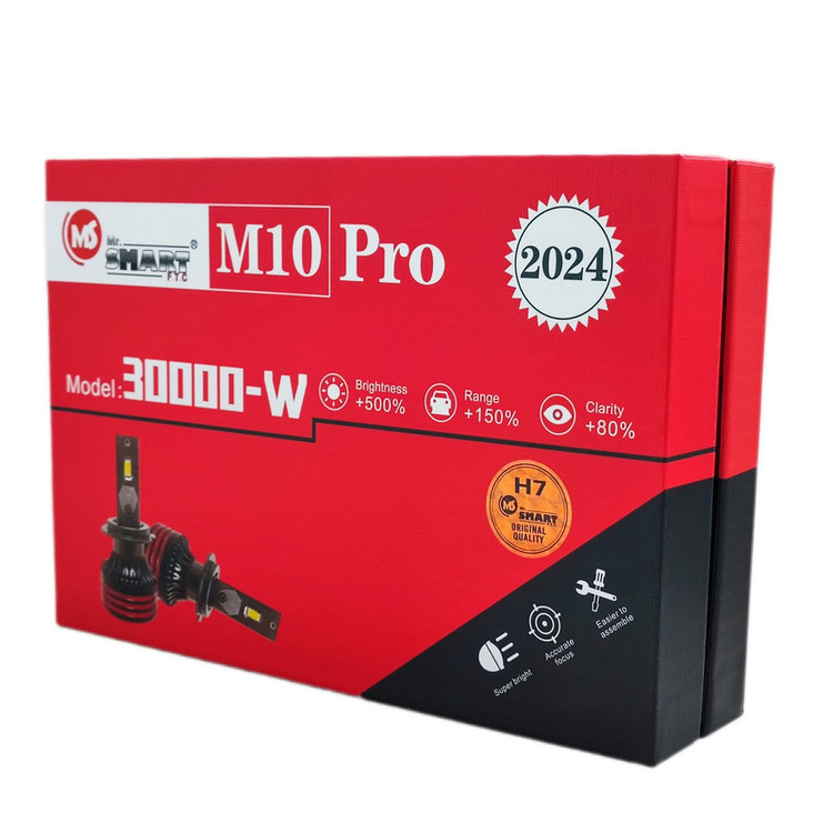هدلایت لامپ خودرو اسمارت مدل M10 PRO پایه H1 بسته دو عددی